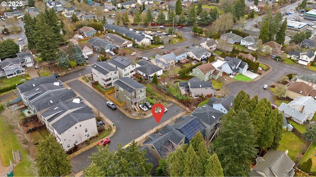 drone / aerial view featuring a residential view