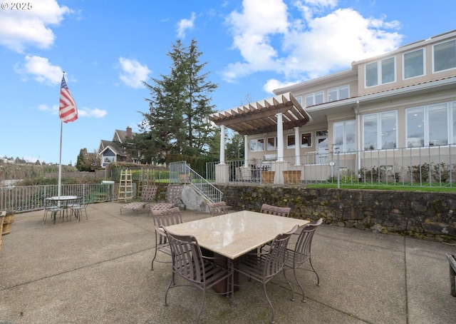 12760 S Fielding Rd, Lake Oswego, OR 97034 - kitchen featuring visible vents, dark countertops, open shelves, concrete flooring, and light brown cabinets