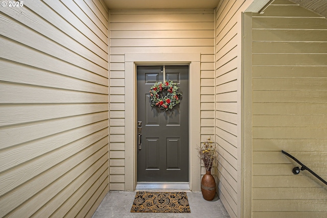 view of entrance to property