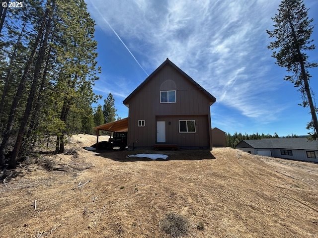 view of rear view of property