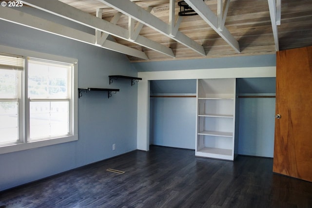 175 W Baltimore St, Heppner, OR 97836 - unfurnished bedroom featuring dark wood-style floors and a closet