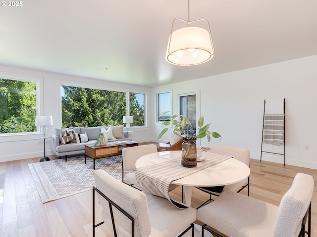 790 NW Westover Sq Unit 8, Portland, OR 97210 - dining space featuring light wood-style flooring and baseboards