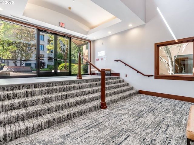 790 NW Westover Sq Unit 8, Portland, OR 97210 - stairway with recessed lighting and baseboards