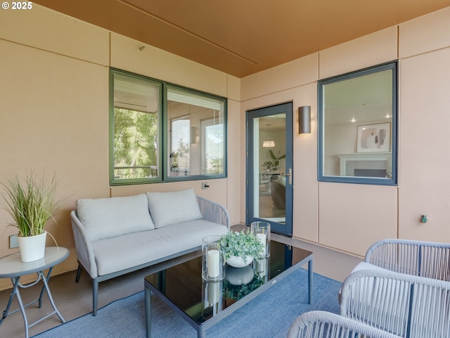 790 NW Westover Sq Unit 8, Portland, OR 97210 - view of patio featuring an outdoor living space