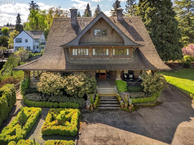 view of front of home