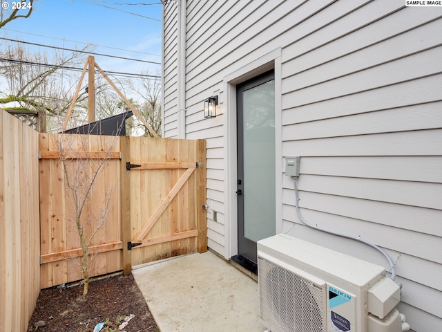 exterior space featuring ac unit