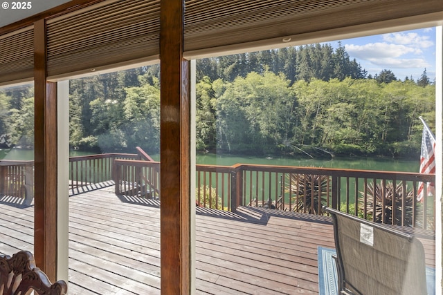 3419 S Ballard Ln, Lincoln City, OR 97367 - deck with a water view