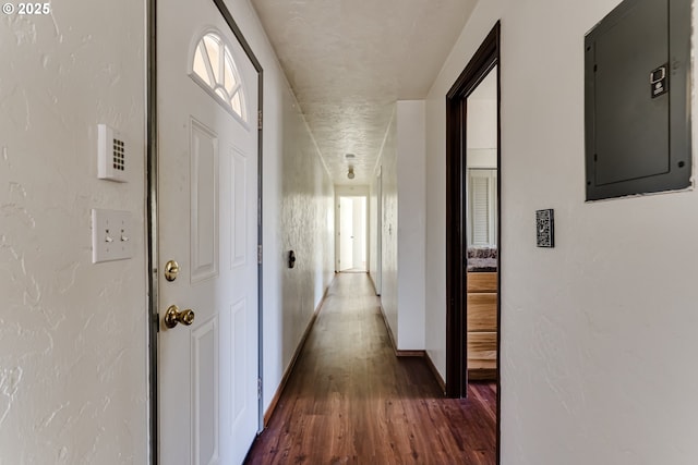786788 W Quinalt St, Springfield, OR 97477 - corridor featuring electric panel and wood finished floors