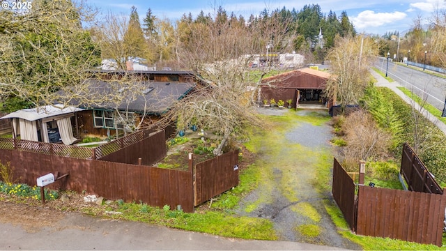 birds eye view of property