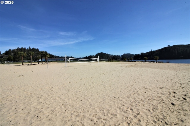 6 Creek Ln, Lakeside, OR 97449 - view of yard with volleyball court and a water view