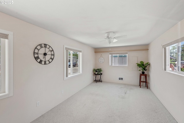 6 Creek Ln, Lakeside, OR 97449 - carpeted empty room featuring a ceiling fan