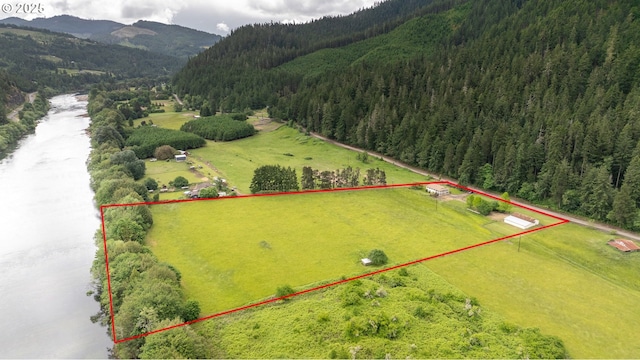 3333 Bullock Rd, Oakland, OR 97462 - overview of rural landscape with mountains and property boundaries highlighted