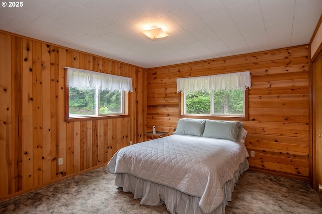 3333 Bullock Rd, Oakland, OR 97462 - carpeted bedroom with wooden walls