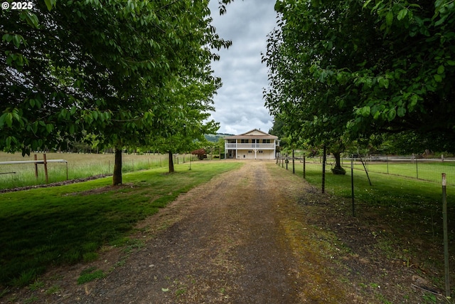 3333 Bullock Rd, Oakland, OR 97462 - view of front of home featuring driveway and a rural view