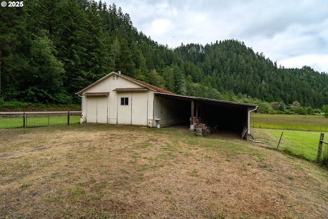 3333 Bullock Rd, Oakland, OR 97462 - view of pole building featuring a view of trees