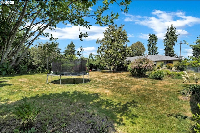 17222 SW Blanton St, Beaverton, OR 97078 - view of grassy yard with a trampoline