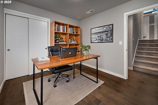 5942 NE 42nd Ave, Portland, OR 97218 - office area with dark wood-style floors