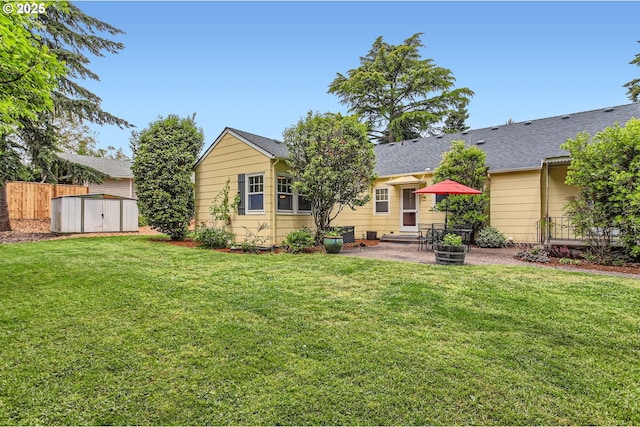 3900 SW Dolph Ct, Portland, OR 97219 - rear view of house featuring a patio area and a shingled roof