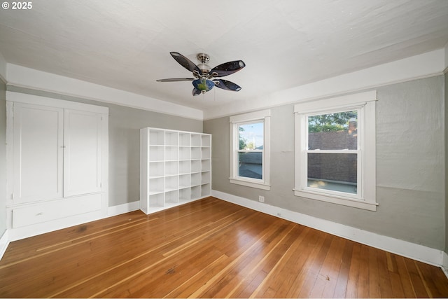 1225 N Emerson St, Portland, OR 97217 - unfurnished bedroom featuring wood-type flooring and a ceiling fan