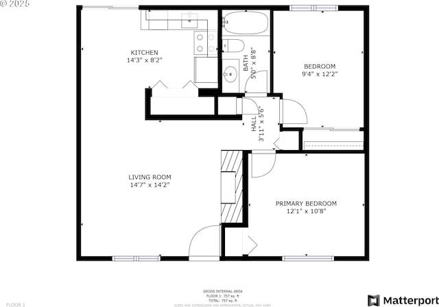 6654 SW Capitol Hwy, Portland, OR 97219 - room layout