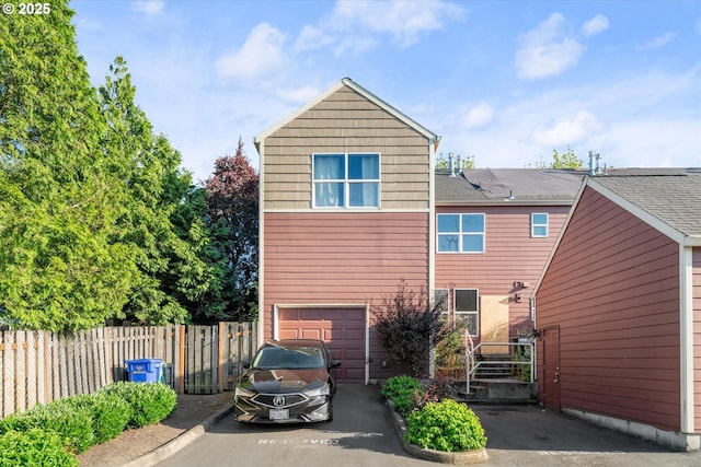 15745 NE Beech St, Portland, OR 97230 - back of property with driveway and an attached garage