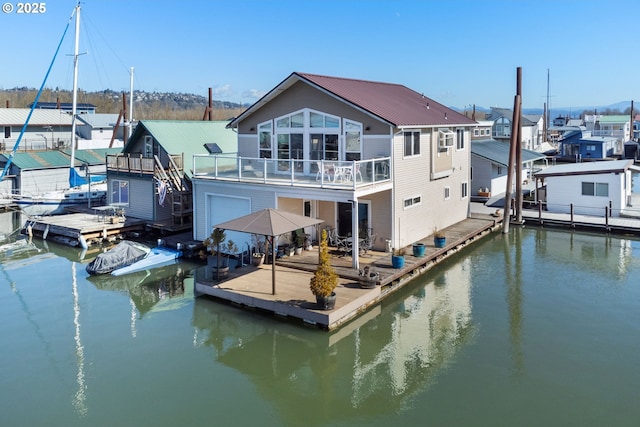18989 NE Marine Dr Unit 44, Portland, OR 97230 - dock with a water view