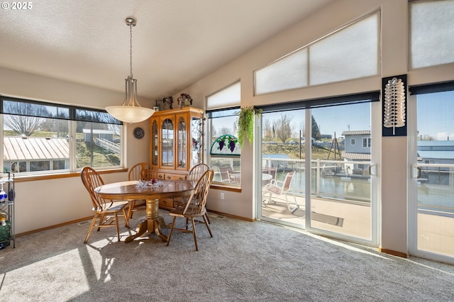 18989 NE Marine Dr Unit 44, Portland, OR 97230 - carpeted dining room with plenty of natural light