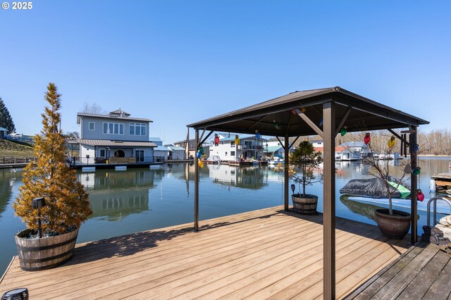 18989 NE Marine Dr Unit 44, Portland, OR 97230 - dock area featuring a water view