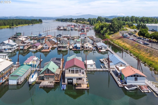 18989 NE Marine Dr Unit 44, Portland, OR 97230 - aerial view of a water and mountain view