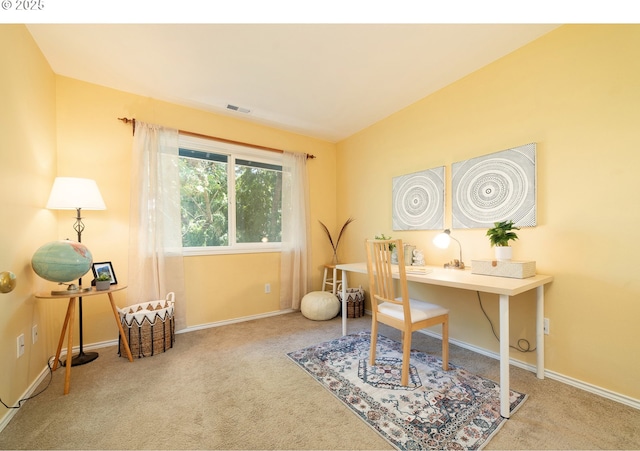 3540 S Corbett Ave, Portland, OR 97239 - office area featuring carpet flooring and baseboards