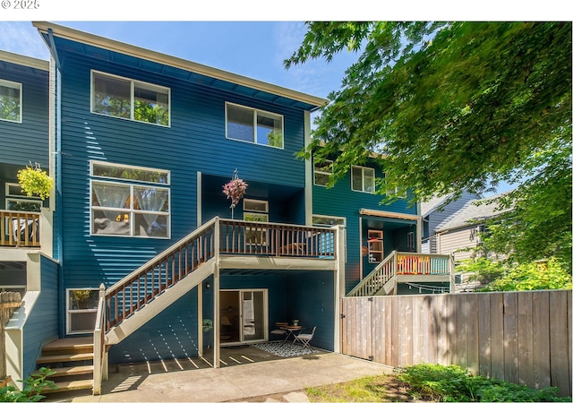 3540 S Corbett Ave, Portland, OR 97239 - rear view of property featuring stairs