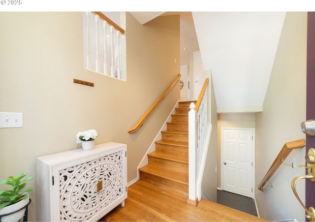 3540 S Corbett Ave, Portland, OR 97239 - stairway with wood finished floors and baseboards