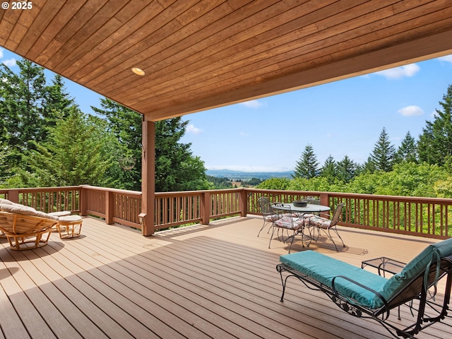 8801 SE Walnut Dr, Amity, OR 97101 - deck with outdoor dining area