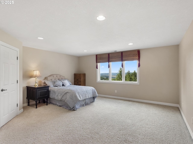 8801 SE Walnut Dr, Amity, OR 97101 - carpeted bedroom featuring recessed lighting and baseboards