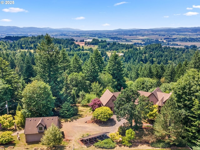 8801 SE Walnut Dr, Amity, OR 97101 - aerial view of mountains and a heavily wooded area