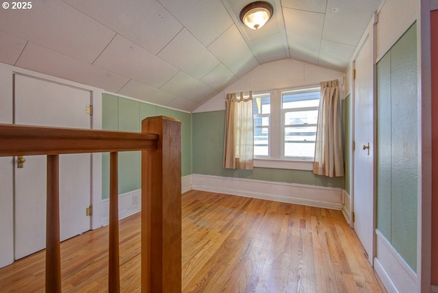 6115 SE 19th Ave, Portland, OR 97202 - additional living space featuring light wood-type flooring and lofted ceiling
