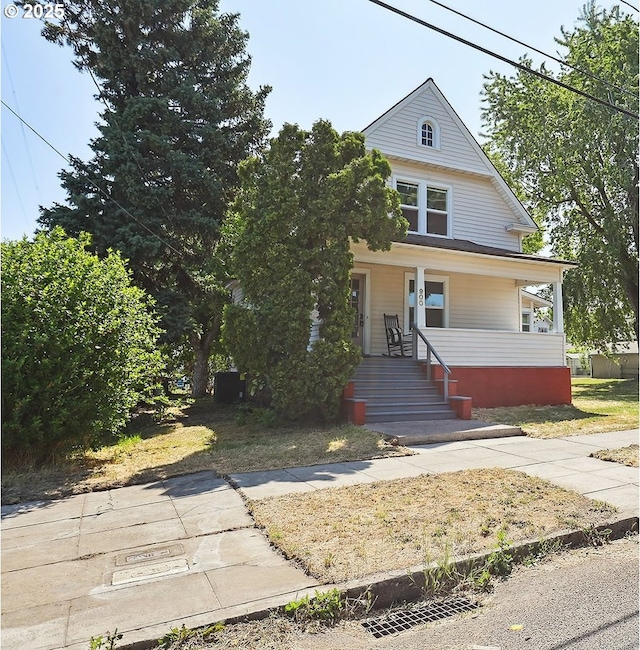 900 H St, The Dalles, OR 97058 - view of front of house with covered porch