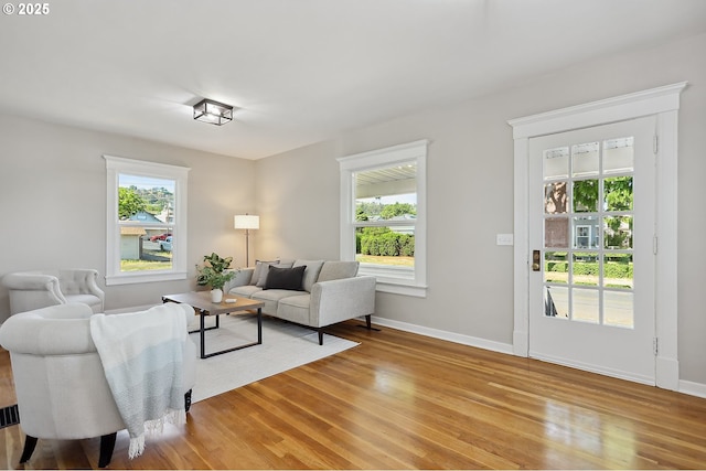 900 H St, The Dalles, OR 97058 - living room featuring light wood finished floors and baseboards