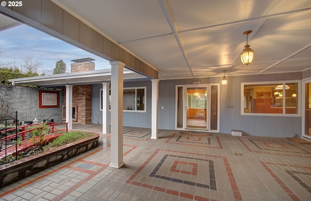 view of patio / terrace with covered porch