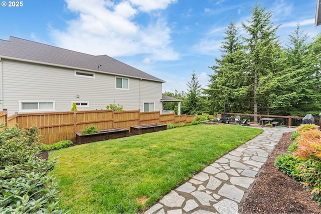 3507 Summit Sky Blvd, Eugene, OR 97405 - view of yard featuring a vegetable garden and a gazebo