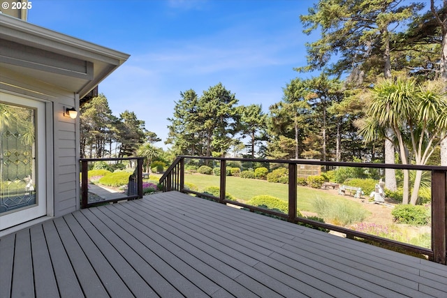 5220 SW Neal Ave, Waldport, OR 97394 - deck with a lawn