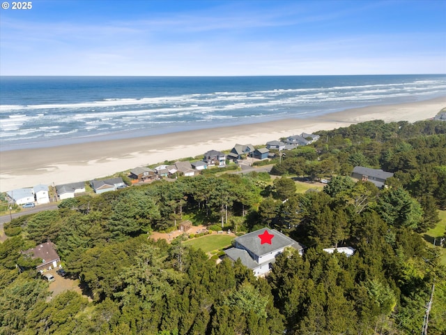 5220 SW Neal Ave, Waldport, OR 97394 - aerial view of property and surrounding area with extended coastline