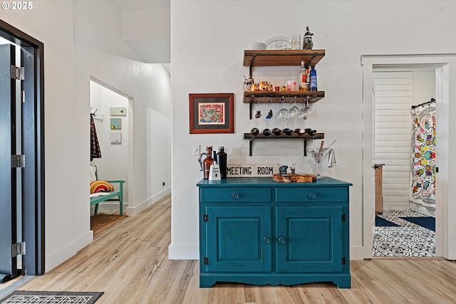 1905 2nd St, Baker City, OR 97814 - indoor dry bar featuring light wood finished floors and baseboards