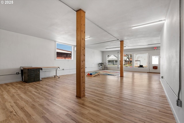 1905 2nd St, Baker City, OR 97814 - below grade area featuring wood finished floors and baseboards