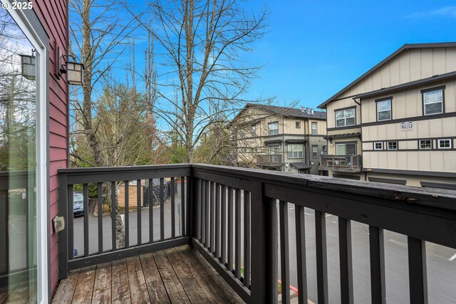 deck featuring a residential view