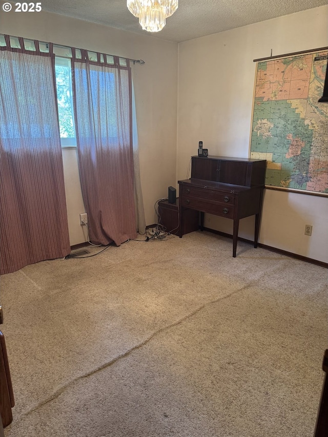 10930 SW 61st Ave, Portland, OR 97219 - living area featuring carpet flooring and a chandelier