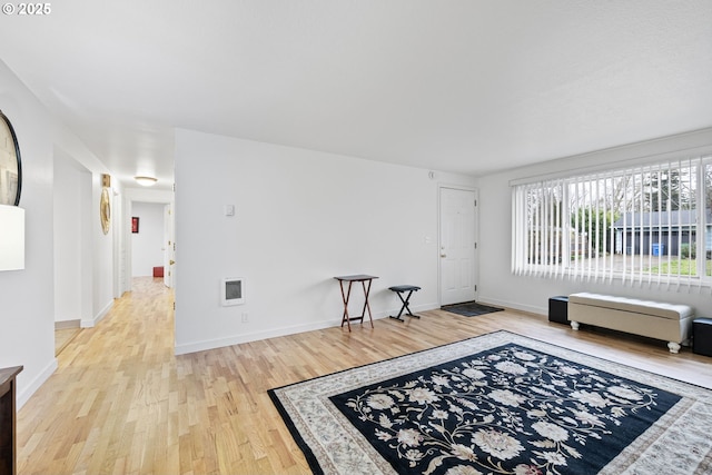 interior space with light wood-type flooring