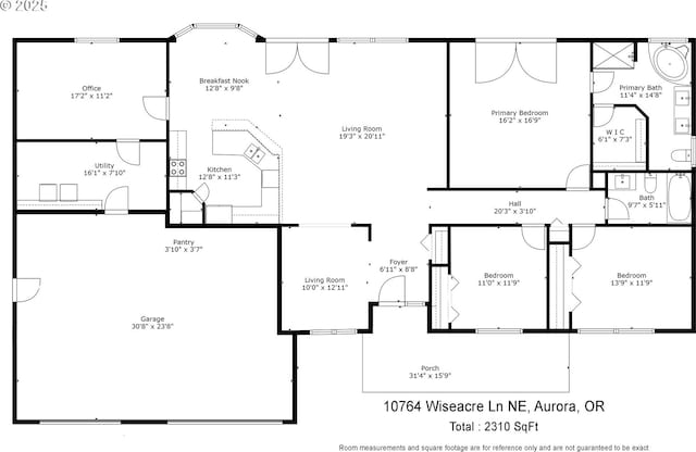 10764 Wiseacre Ln NE, Aurora, OR 97002 - home floor plan
