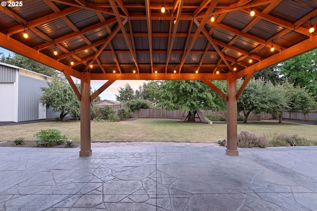 11184 S Allen Ct, Oregon City, OR 97045 - fenced backyard featuring a gazebo and a patio area