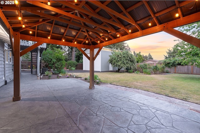 11184 S Allen Ct, Oregon City, OR 97045 - fenced backyard with a patio and a gazebo